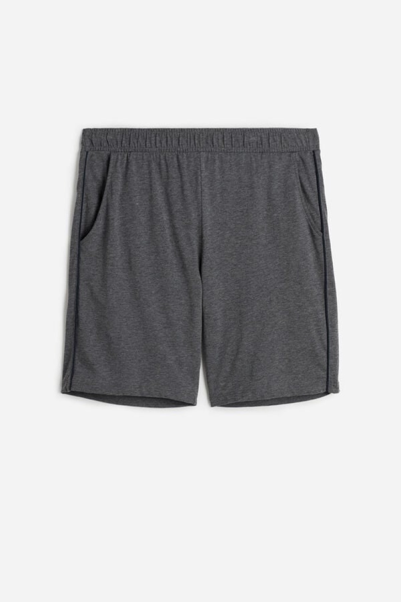 Intimissimi Jersey Shorts Herre Dyb Grå | DK3075IS