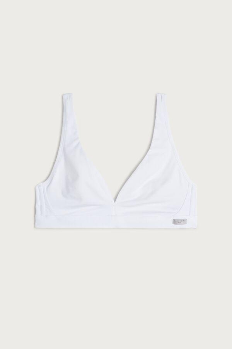 Intimissimi Lara Bomulds Triangle BH Dame Hvide | DK4863OR