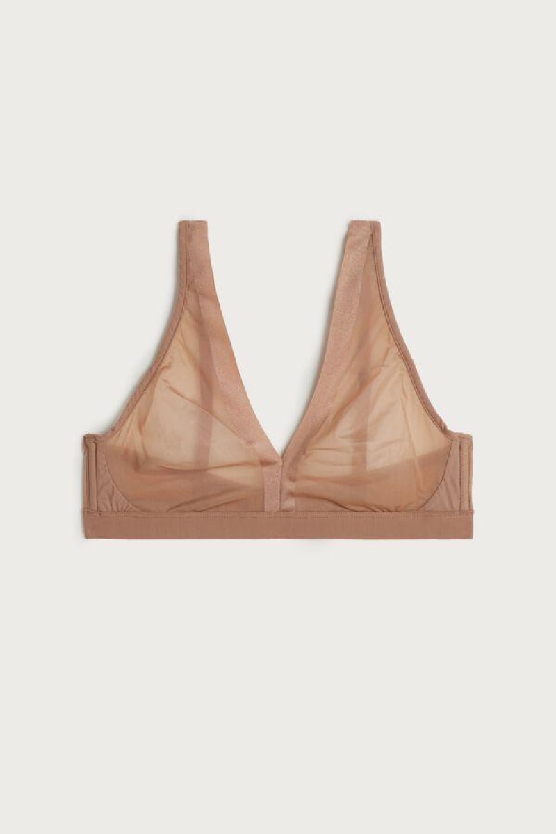 Intimissimi Lara Invisible Touch Triangle BH Dame Beige | DK4792TV