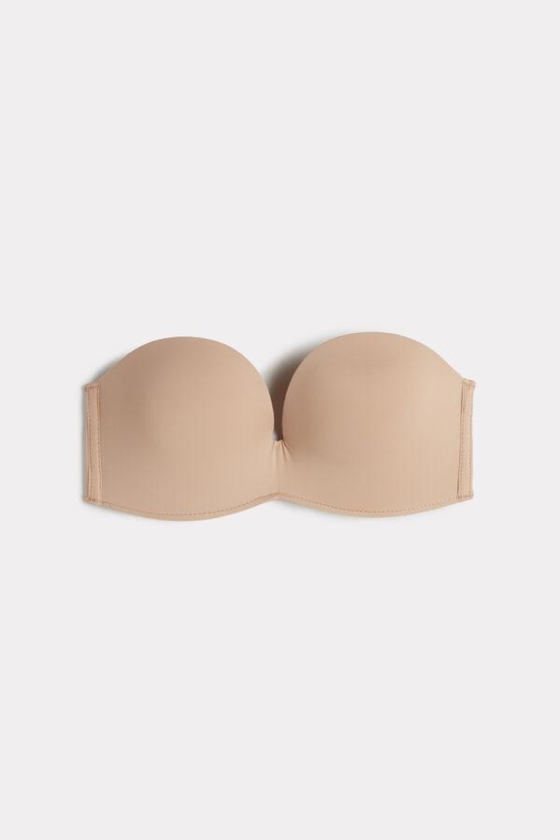 Intimissimi Laura Microfiber Bandeau BH Dame Beige | DK4828SO