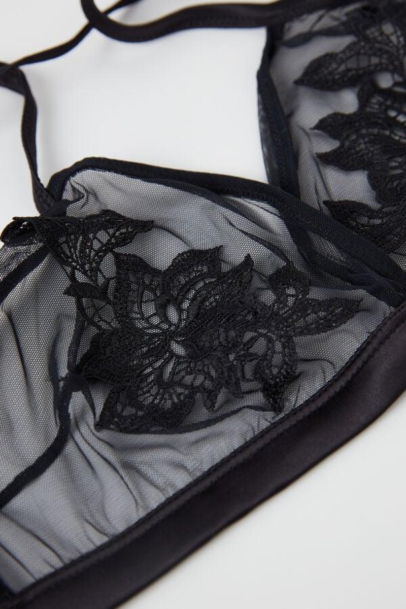 Intimissimi Layers of Lust Emma Triangle BH Dame Sort | DK4897MA