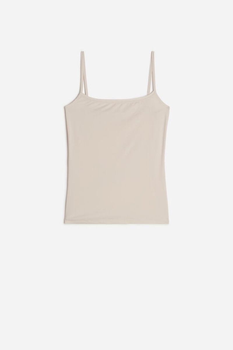 Intimissimi Light Microfiber Cami Tank Top Dame Lyserød | DK4391HK