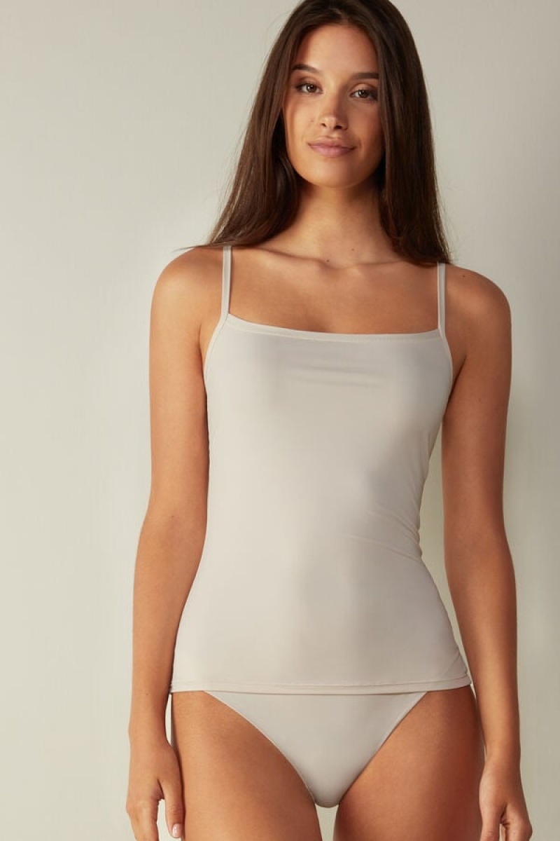 Intimissimi Light Microfiber Cami Tank Top Dame Lyserød | DK4391HK