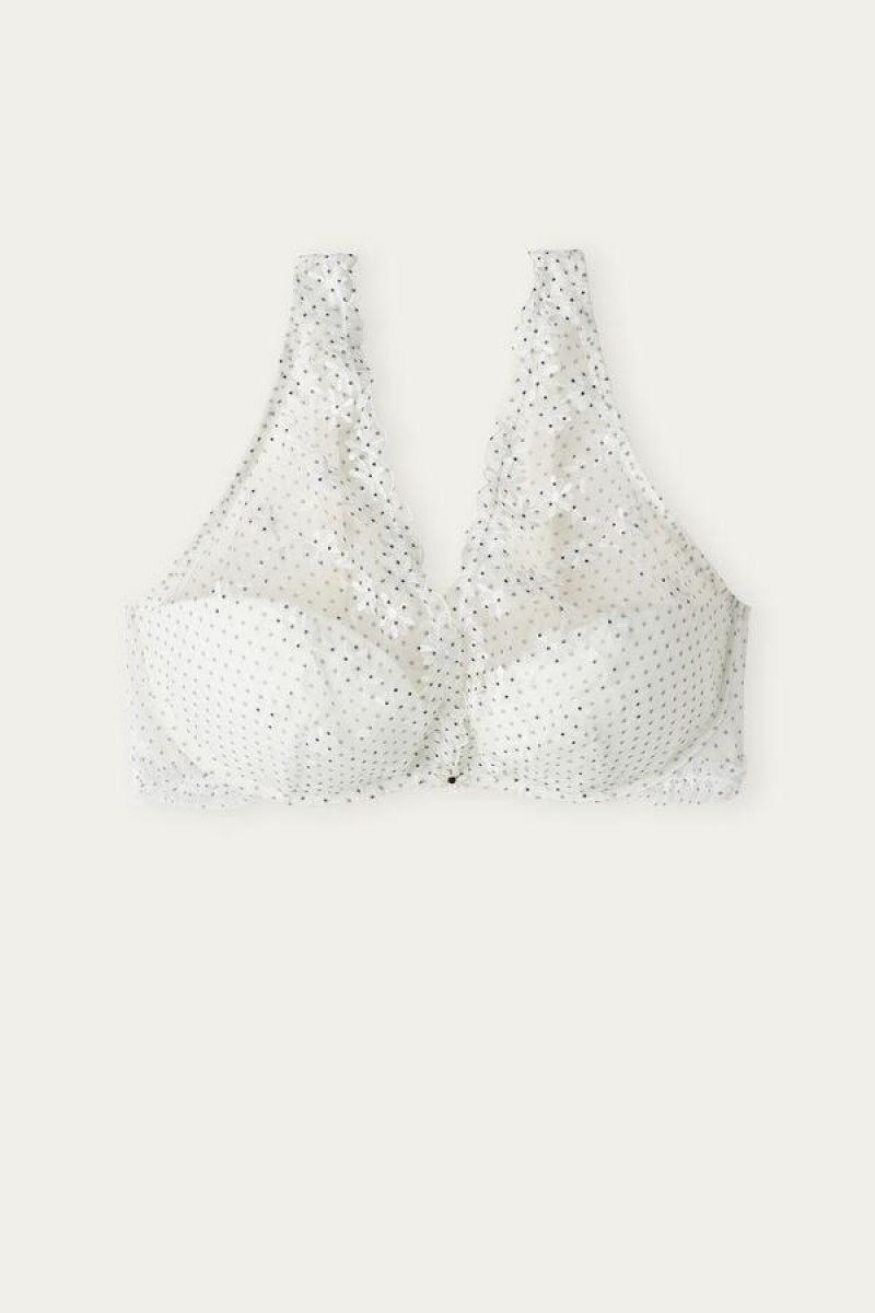 Intimissimi Little Pleasures Giorgia Balconette BH Dame Hvide Sort | DK4816YU