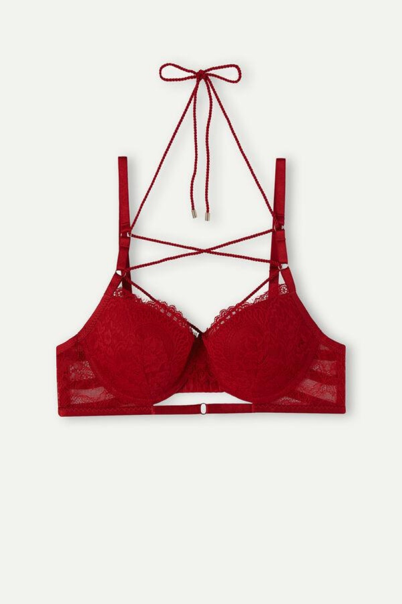 Intimissimi Loosen Heartstrings Sofia Balconette BH Dame Rød | DK4497GL