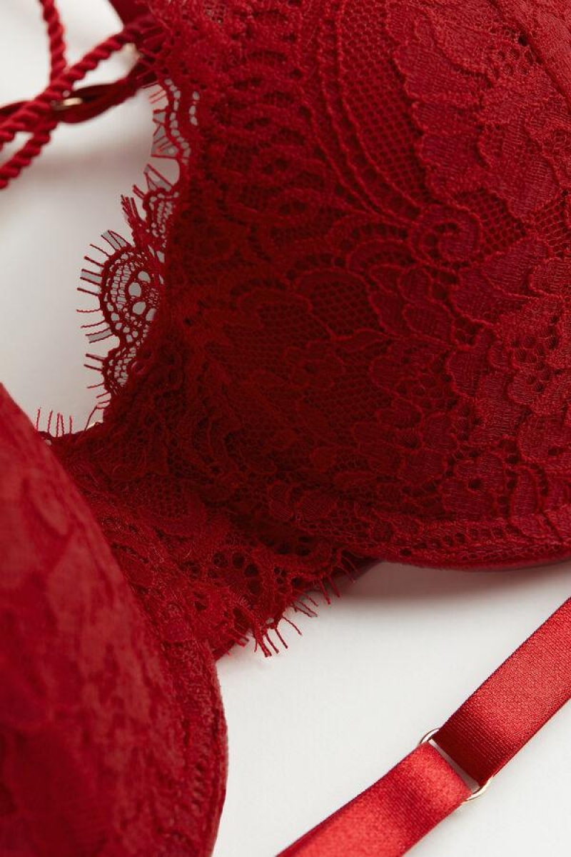 Intimissimi Loosen Heartstrings Sofia Balconette BH Dame Rød | DK4497GL