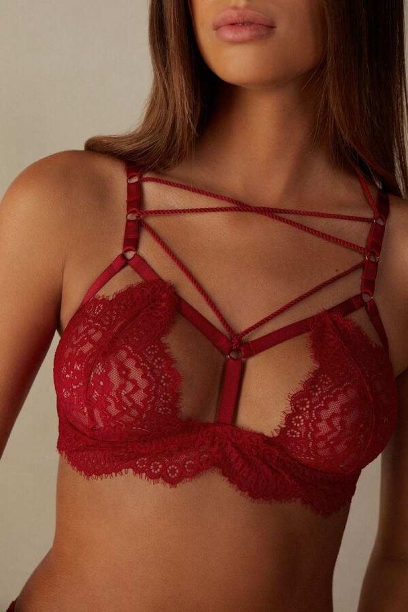 Intimissimi Loosen Heartstrings Triangle BH Dame Rød | DK4894EX