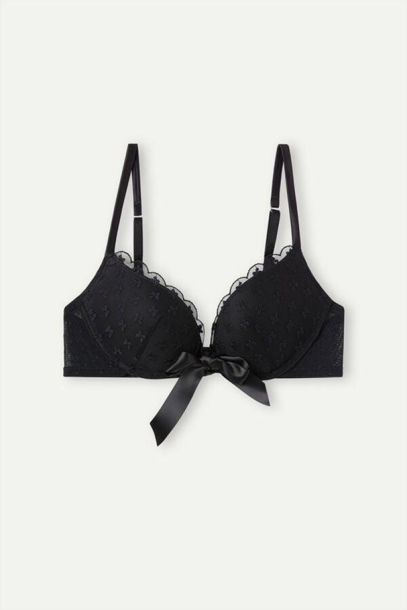 Intimissimi Love Cadeau Gioia Super Push-up BH Dame Sort | DK4772MA