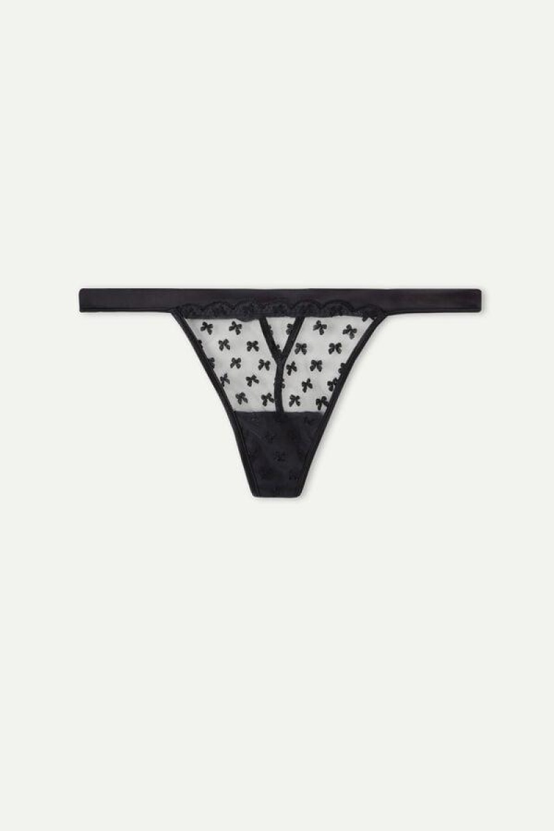 Intimissimi Love Cadeau String Thong Trusser Dame Sort | DK3806EX