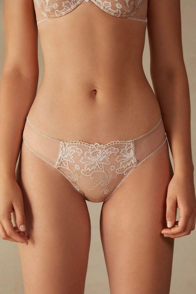 Intimissimi Lovely Day Brazilian Trusser Dame Beige | DK3547WY