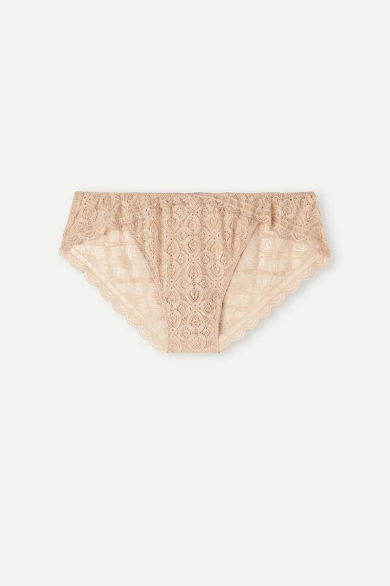 Intimissimi Low Rise Blonder Trusser Dame Beige | DK3648TV