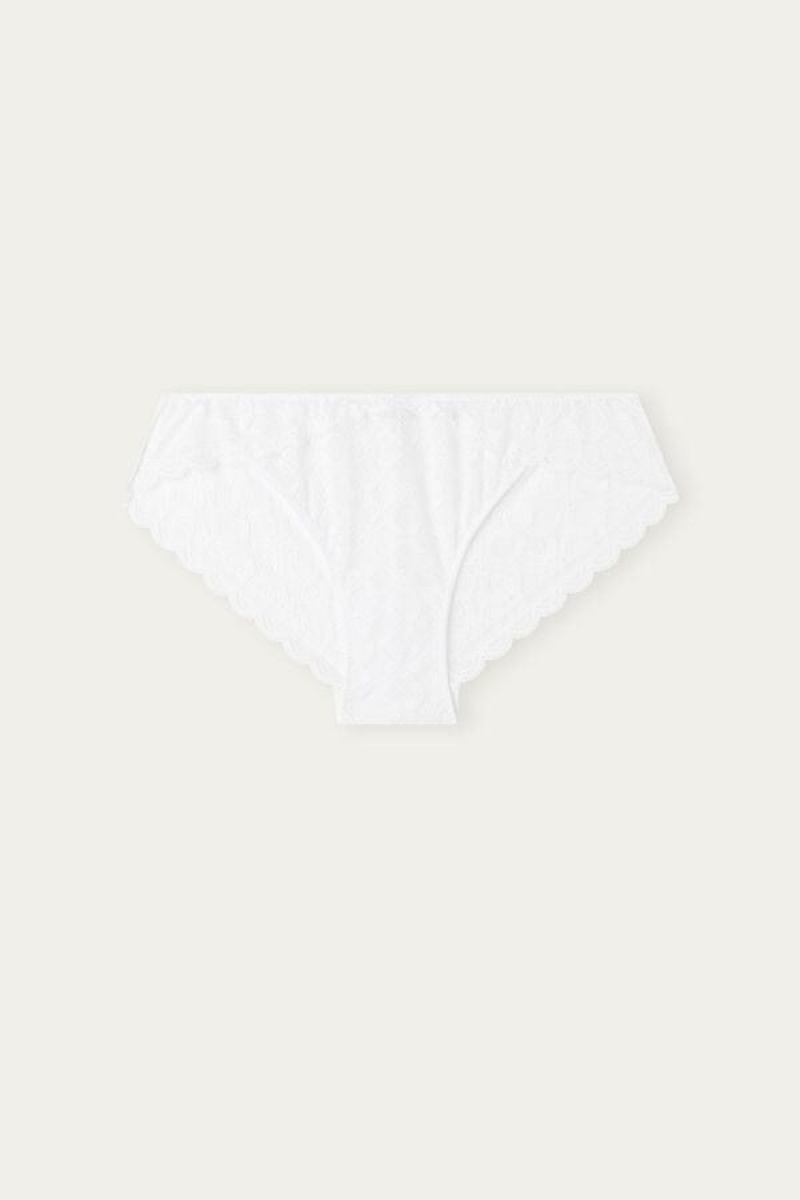 Intimissimi Low Rise Blonder Trusser Dame Hvide | DK3622YU