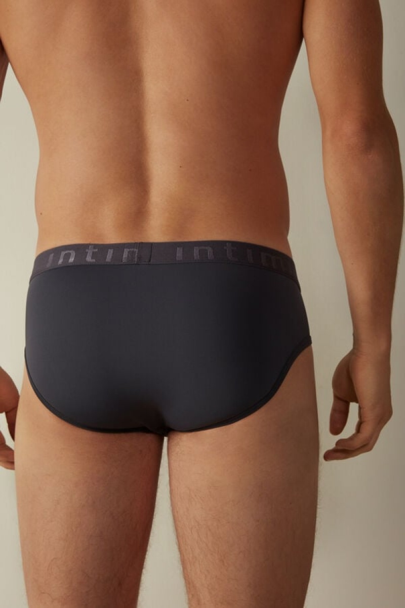 Intimissimi Microfiber with Logo Detail Trusser Herre Grå | DK3378GL