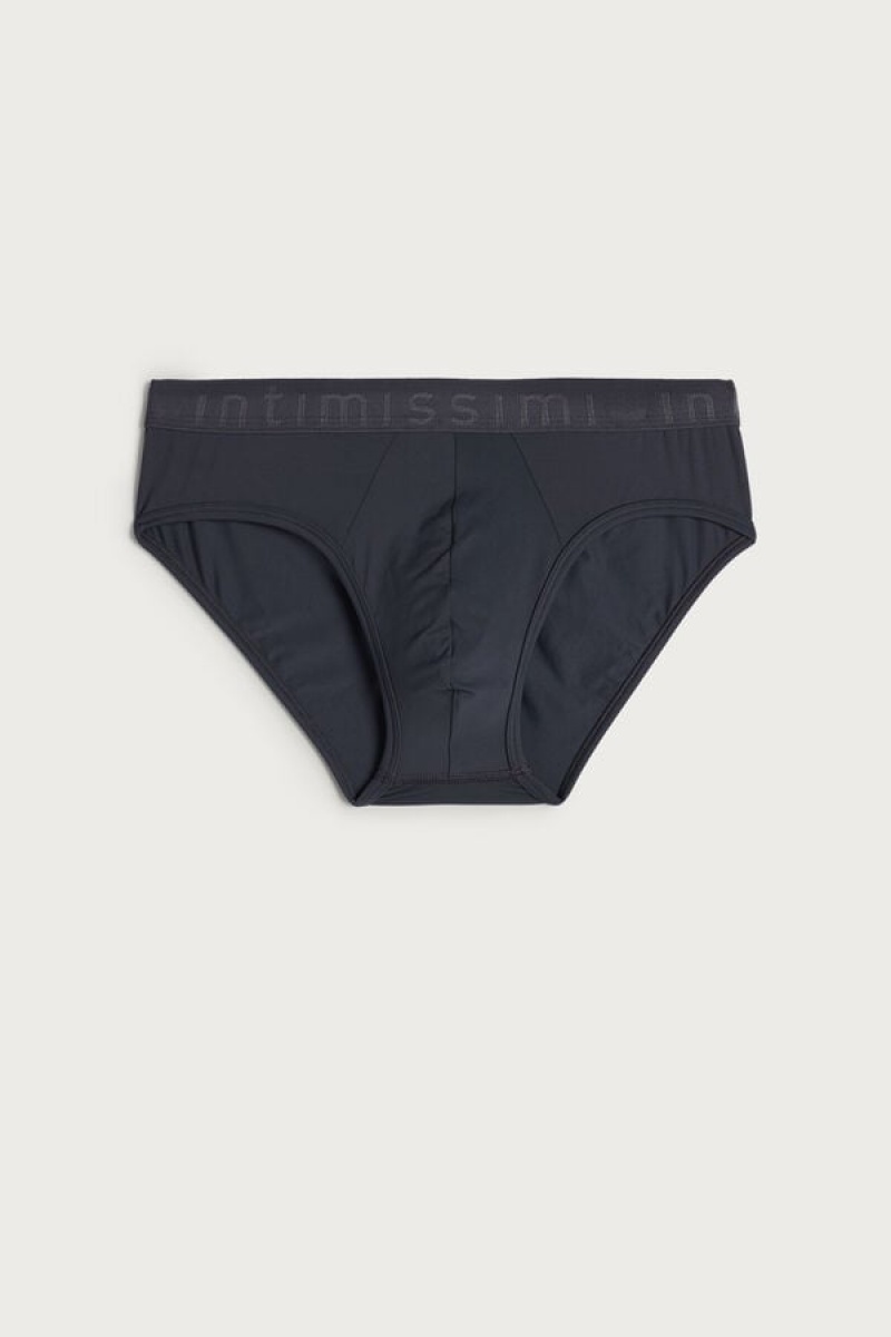 Intimissimi Microfiber with Logo Detail Trusser Herre Grå | DK3378GL