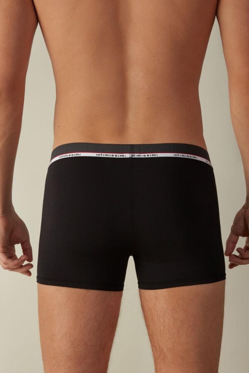 Intimissimi Micromodal Boxer Herre Sort | DK3472MA