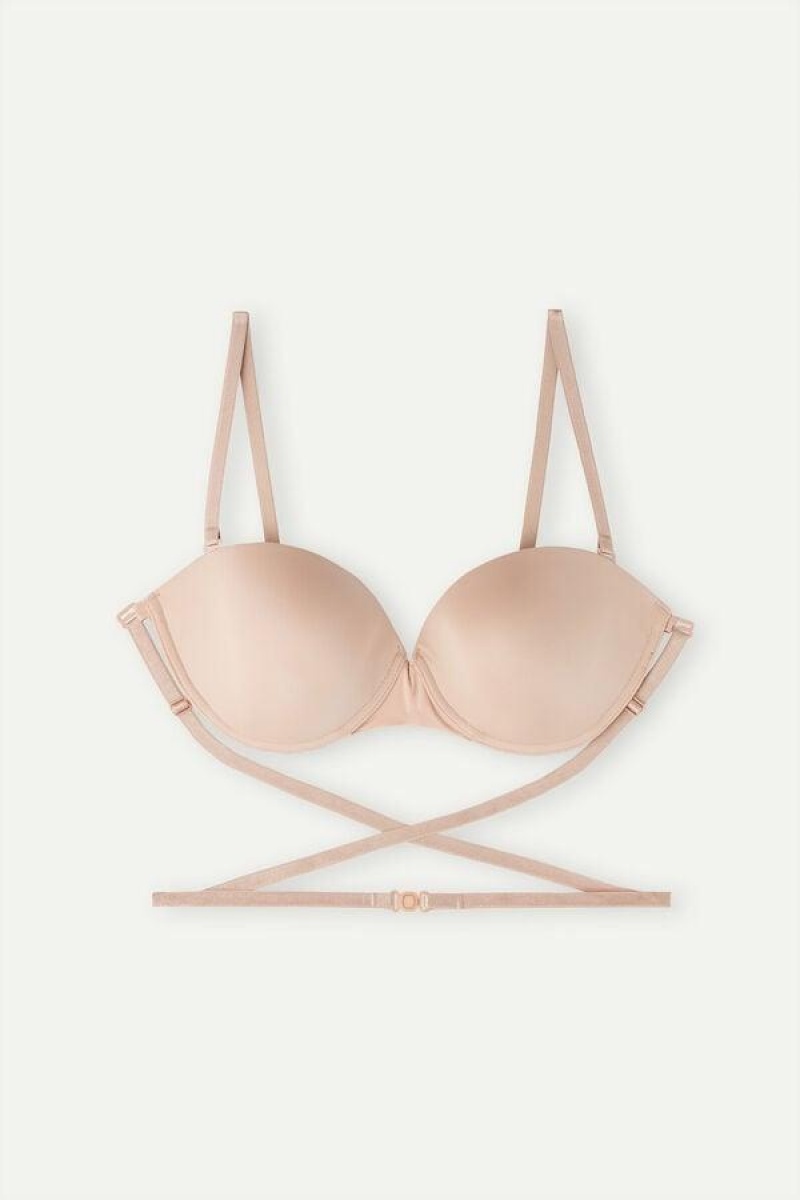 Intimissimi Multi-functional Anna Balconette in Ultralight Microfiber BH Dame Beige | DK4853SO