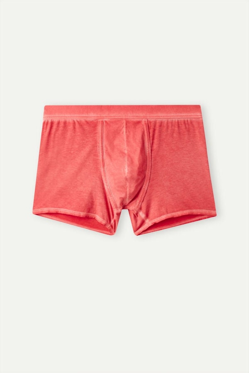 Intimissimi Natural Fresh Supima® Bomulds Boxer Herre Rød | DK3395BC