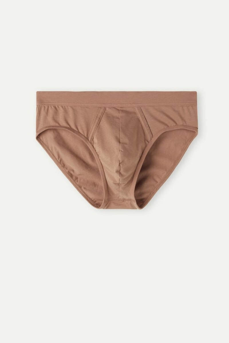 Intimissimi Natural Fresh Supima® Bomulds Trusser Herre Beige | DK3357PQ