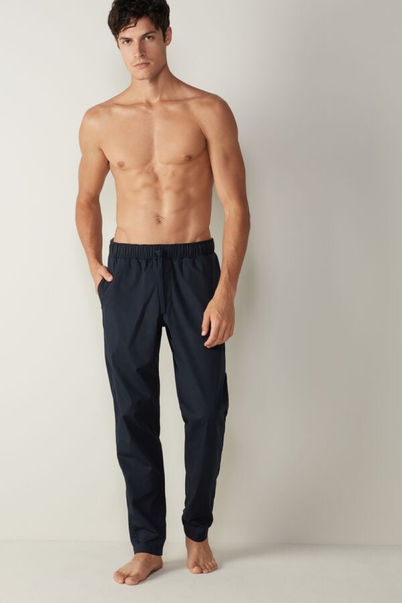 Intimissimi Pants in Bomulds Cloth Pyjamas Herre Blå | DK3185XF