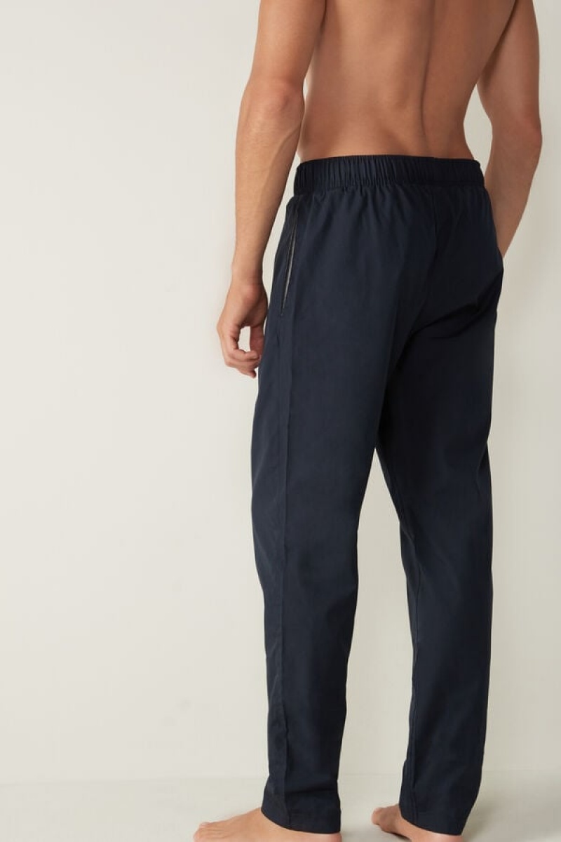 Intimissimi Pants in Bomulds Cloth Pyjamas Herre Blå | DK3185XF