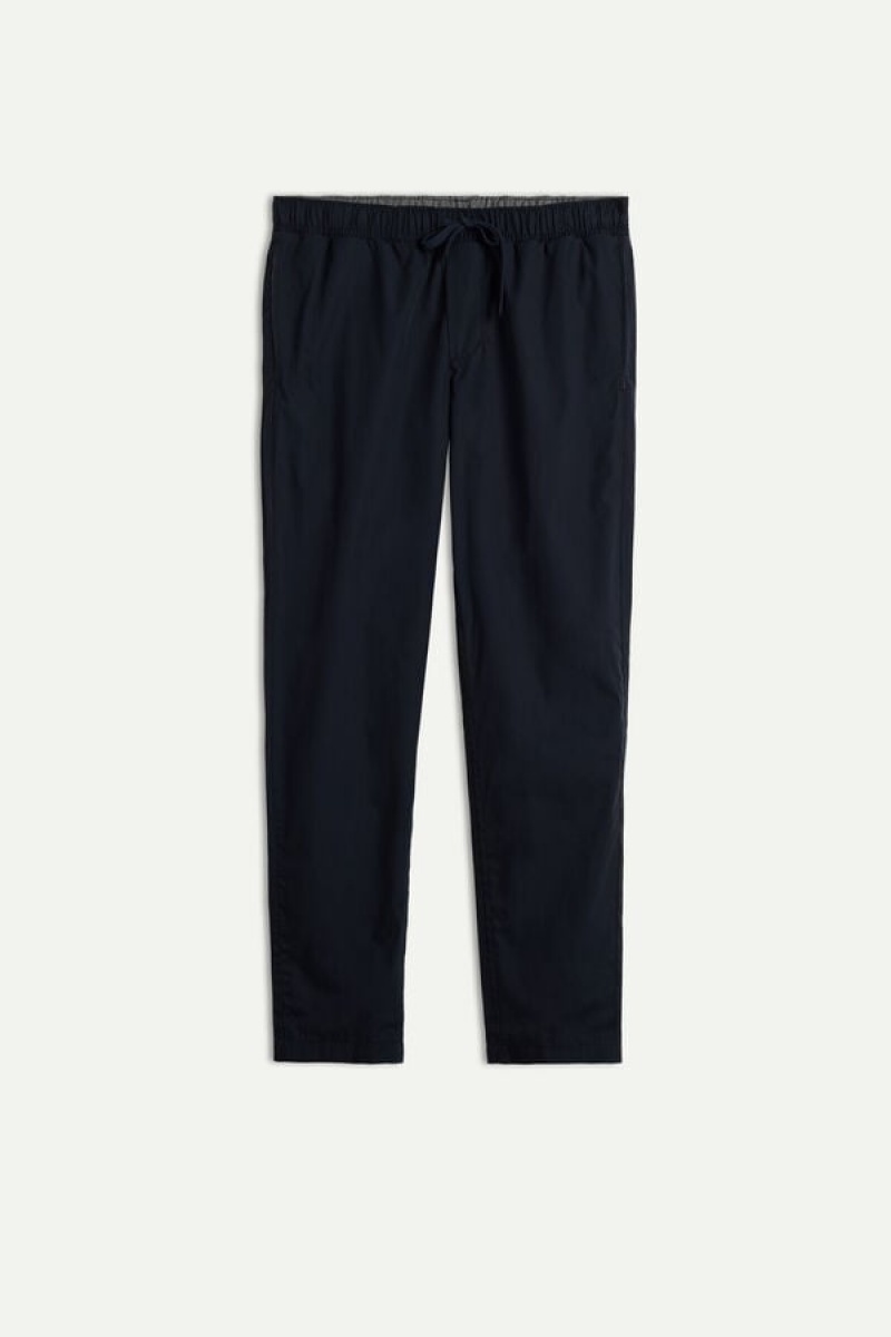 Intimissimi Pants in Bomulds Cloth Pyjamas Herre Blå | DK3185XF