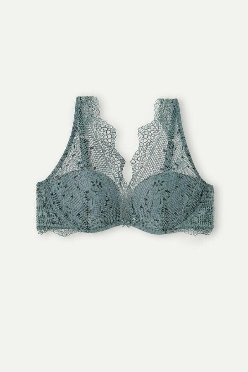 Intimissimi Prairie Bouquet Giorgia Balconette BH Dame Grøn | DK4495HK