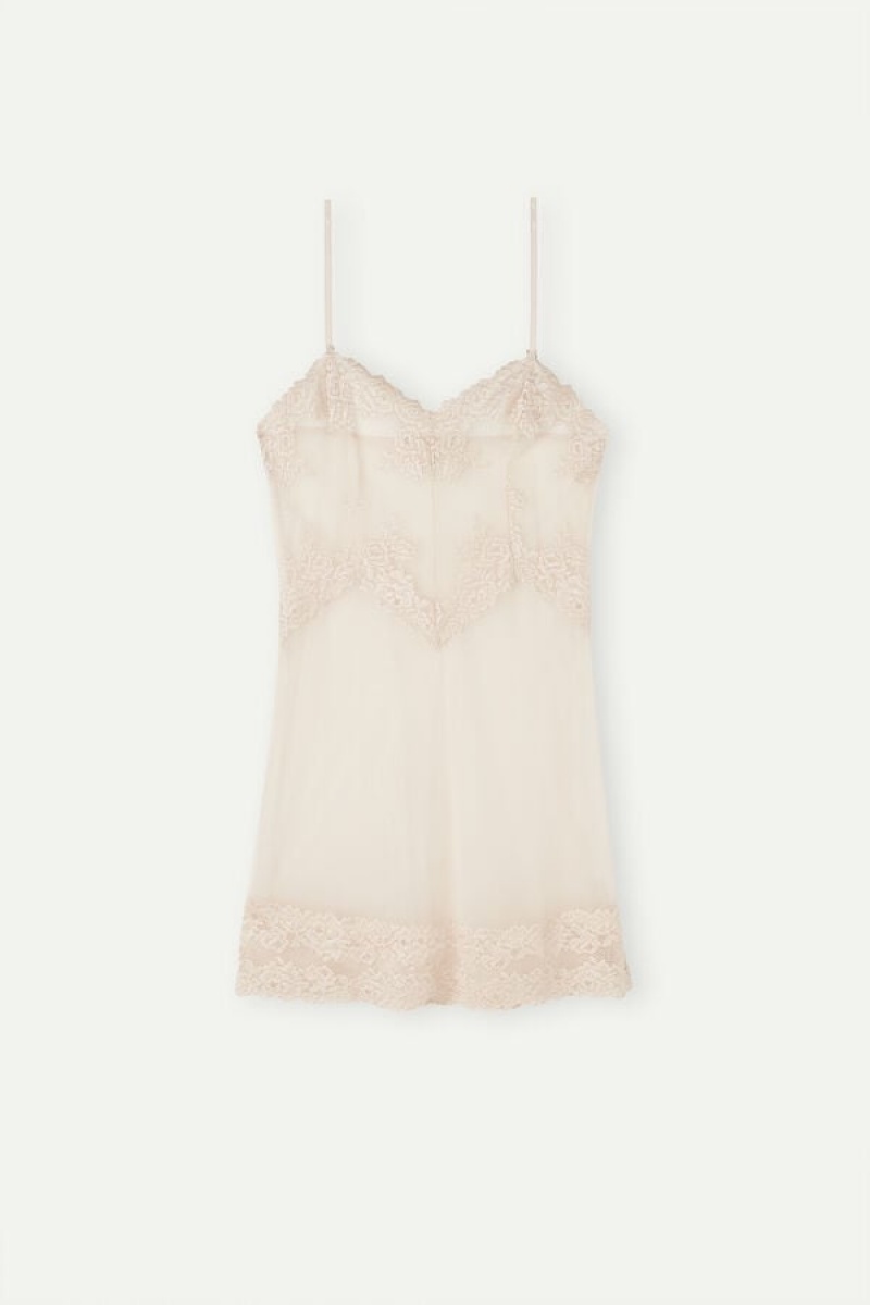 Intimissimi Pretty Flowers Babydoll Lingeri Dame Lyserød | DK4122NB