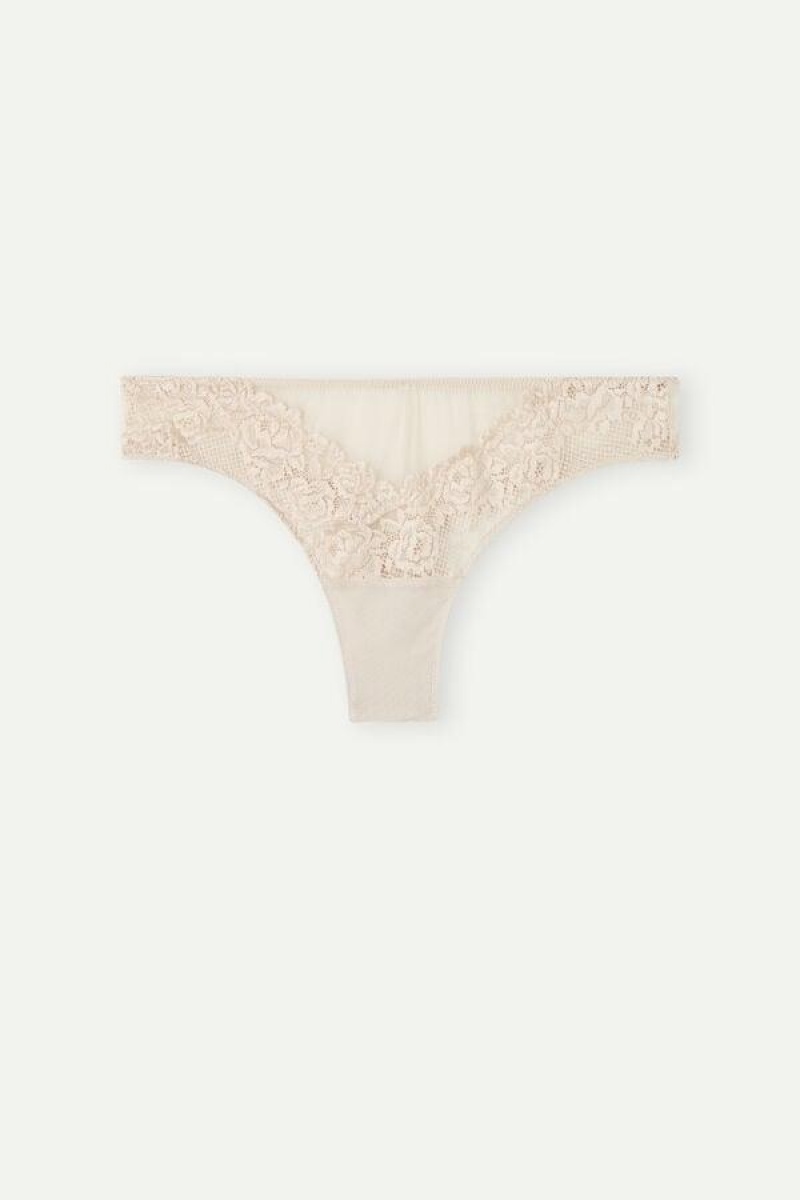 Intimissimi Pretty Flowers Brazilian Trusser Dame Lyserød | DK3549MA