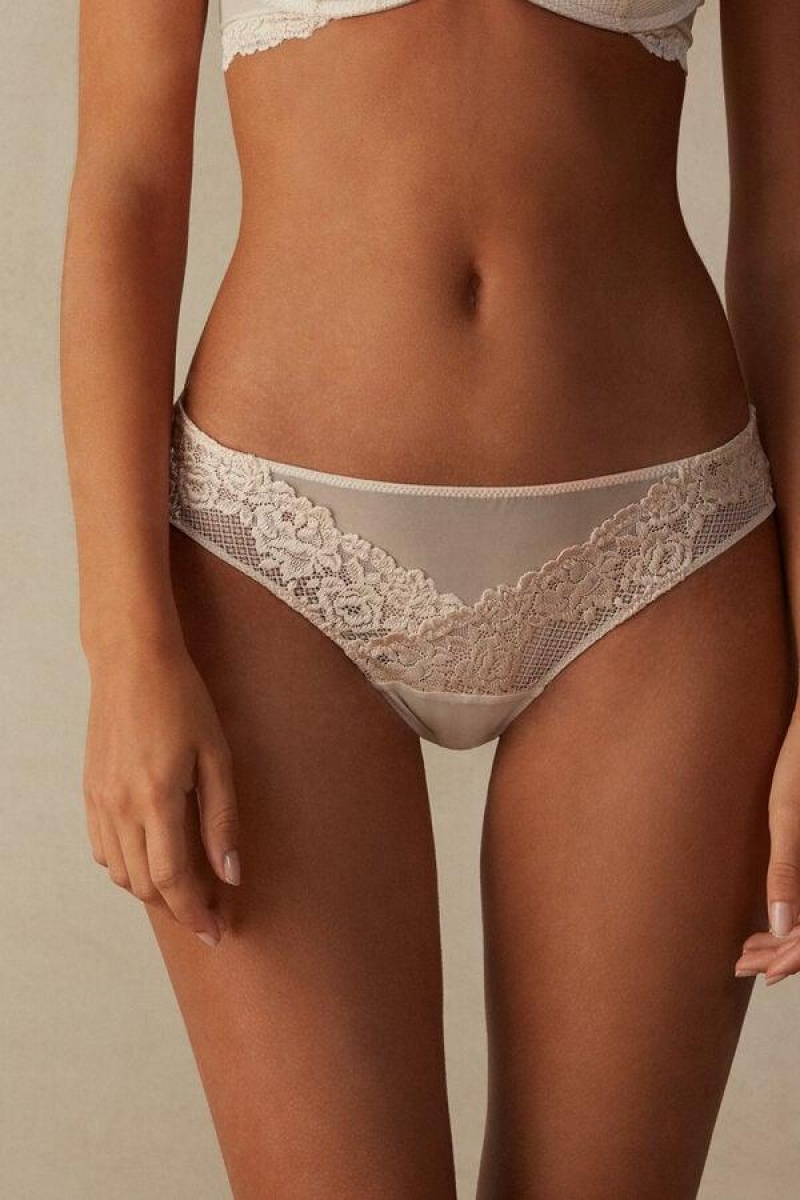 Intimissimi Pretty Flowers Brazilian Trusser Dame Lyserød | DK3549MA