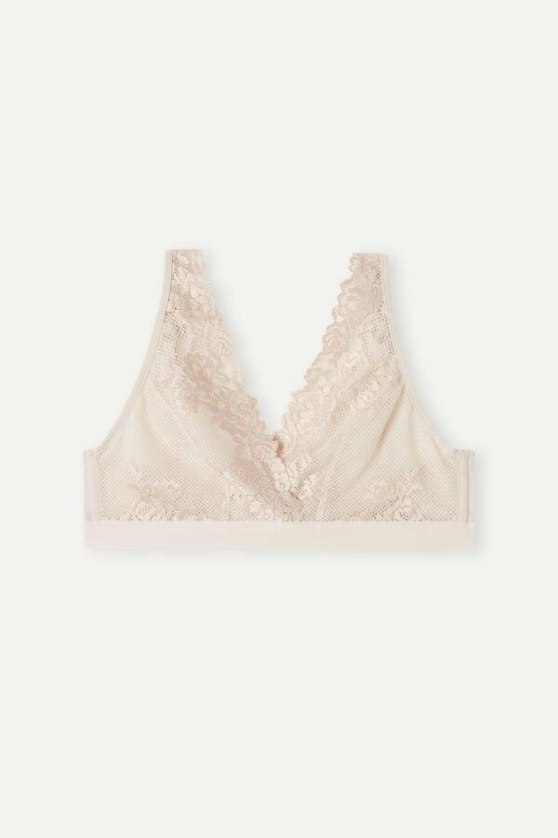 Intimissimi Pretty Flowers Lara Triangle BH Dame Lyserød | DK4668MA