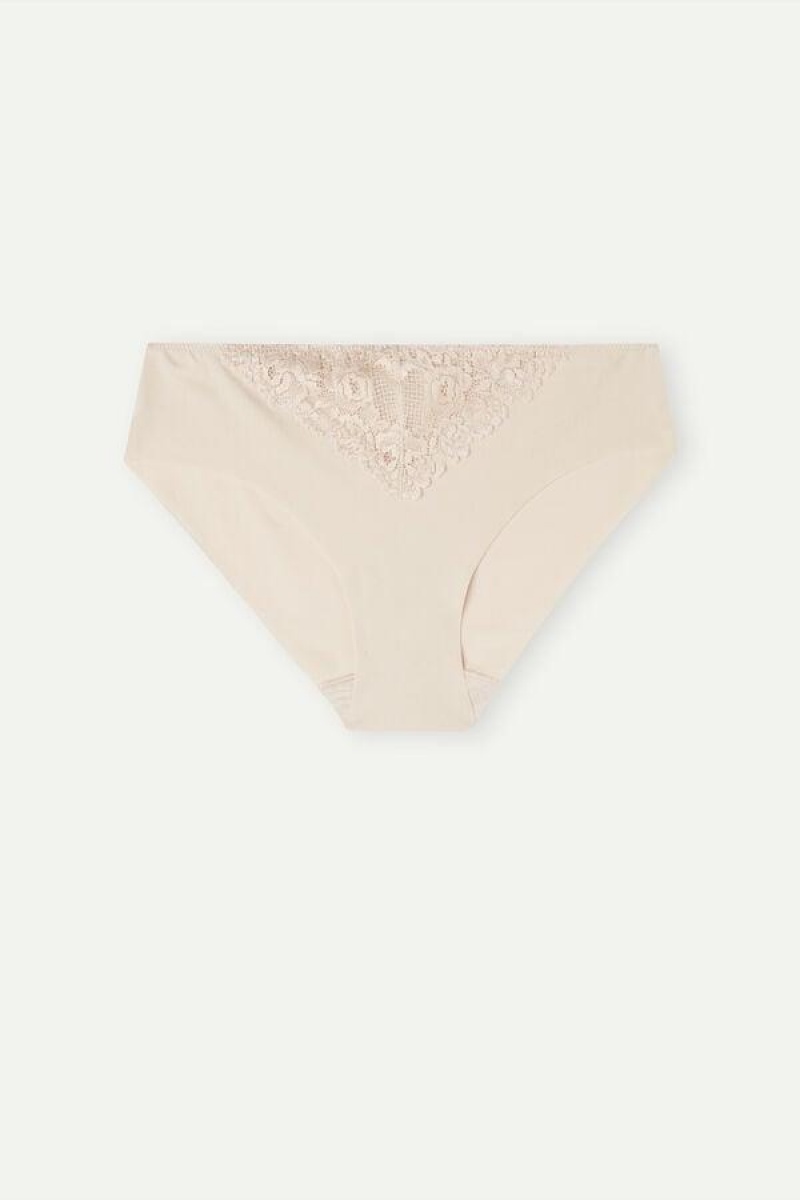 Intimissimi Pretty Flowers Seamless Bomulds Trusser Dame Lyserød | DK3663HK