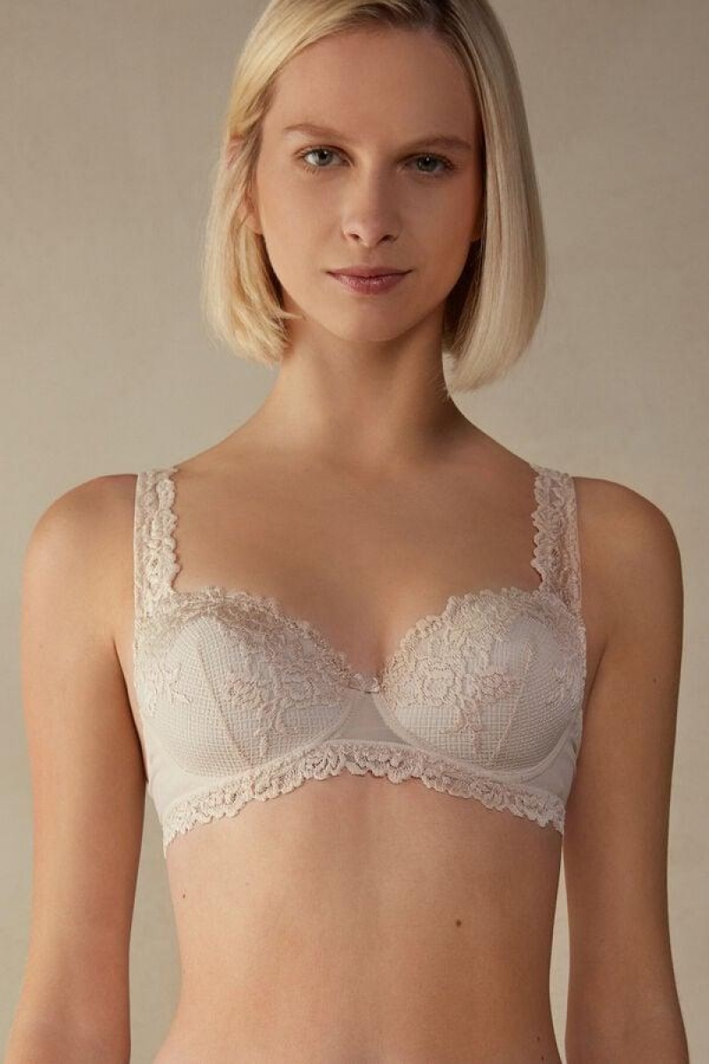 Intimissimi Pretty Flowers Sofia Balconette BH Dame Lyserød | DK5006HK