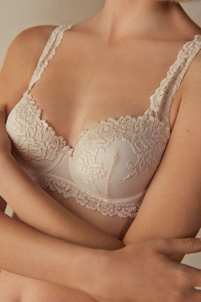 Intimissimi Pretty Flowers Sofia Balconette BH Dame Lyserød | DK4513NB