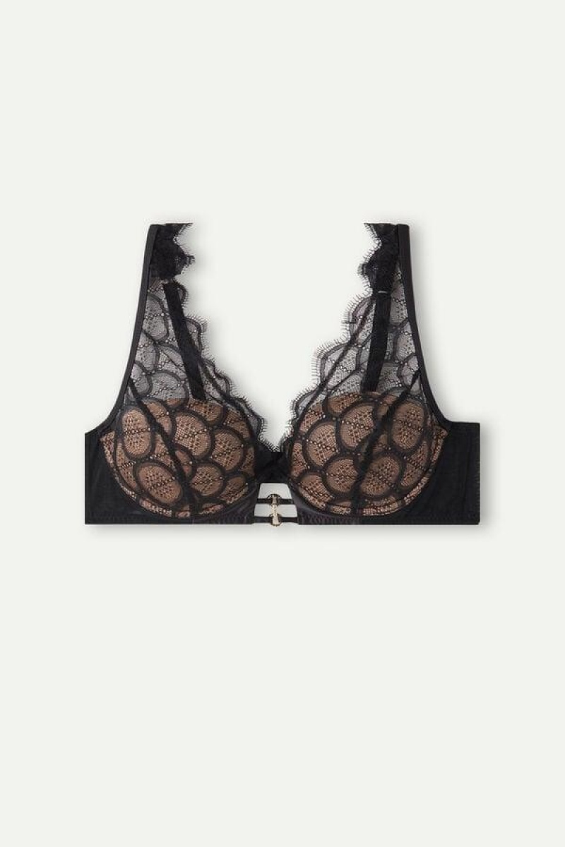 Intimissimi Pure Charme Elena Balconette BH Dame Sort | DK5030PQ