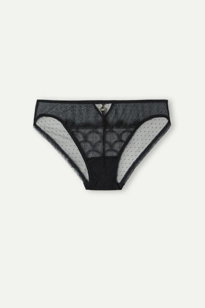 Intimissimi Pure Charme Trusser Dame Sort | DK3689HK