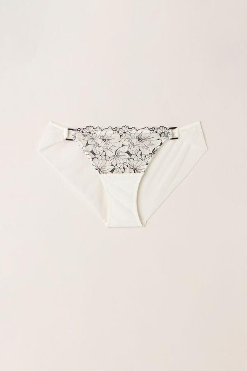 Intimissimi Pure Joy Trusser Dame Hvide Sort | DK3698UT