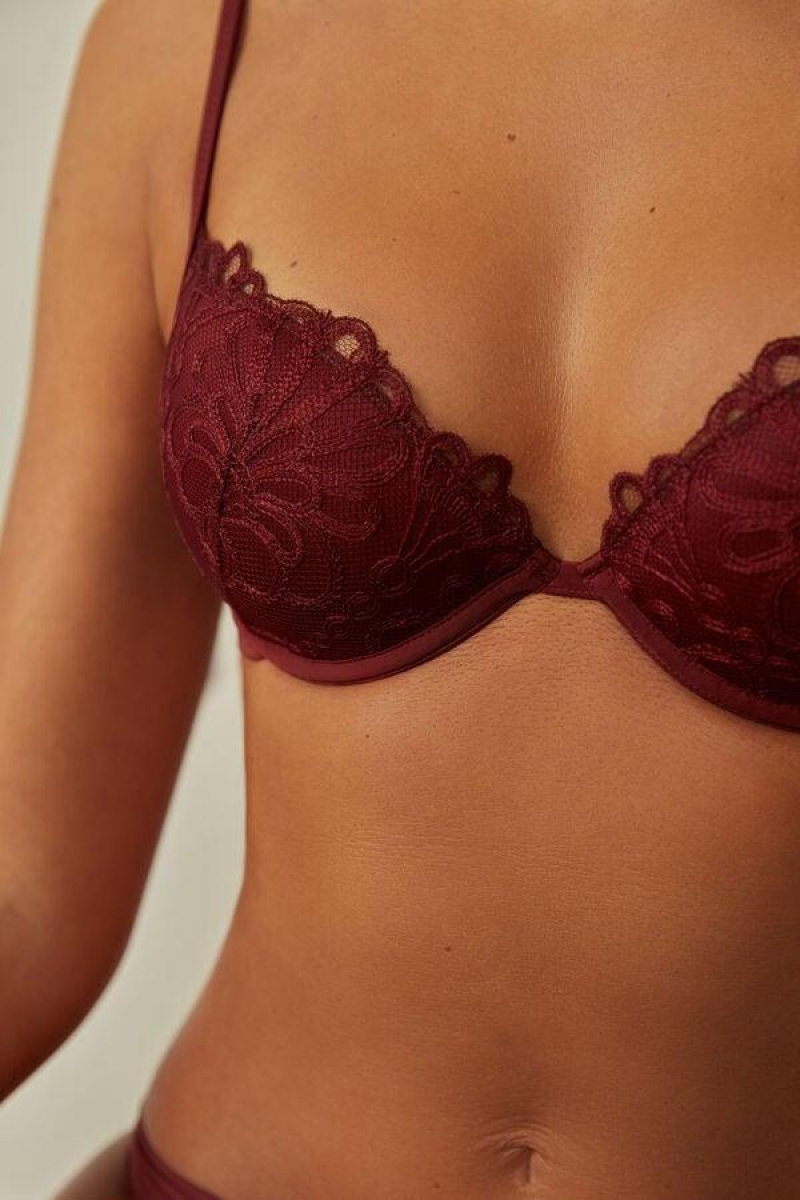 Intimissimi Romantic Life Bellissima Push-up BH Dame Mørkerød | DK4747BC