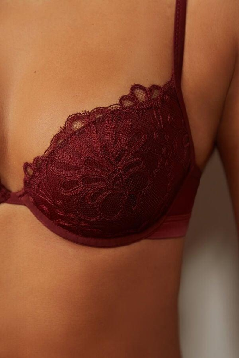 Intimissimi Romantic Life Bellissima Push-up BH Dame Mørkerød | DK4747BC