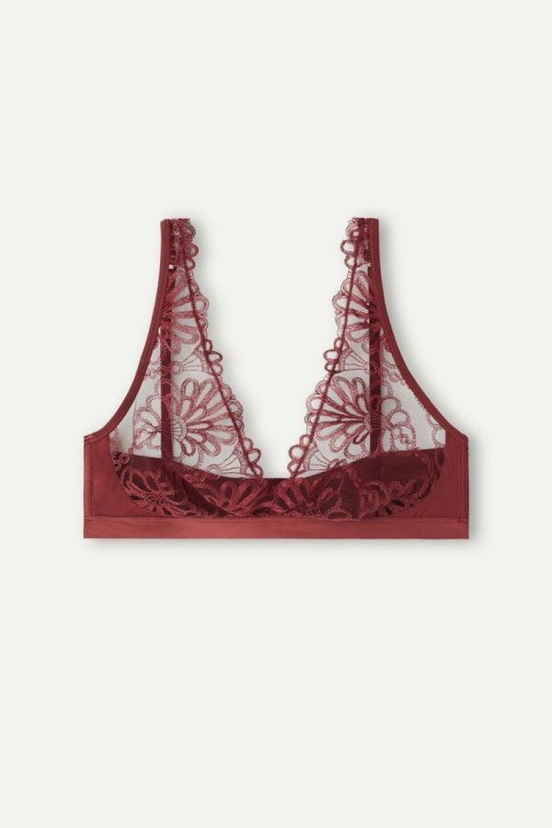 Intimissimi Romantic Life Lara Triangle BH Dame Mørkerød | DK4885SO