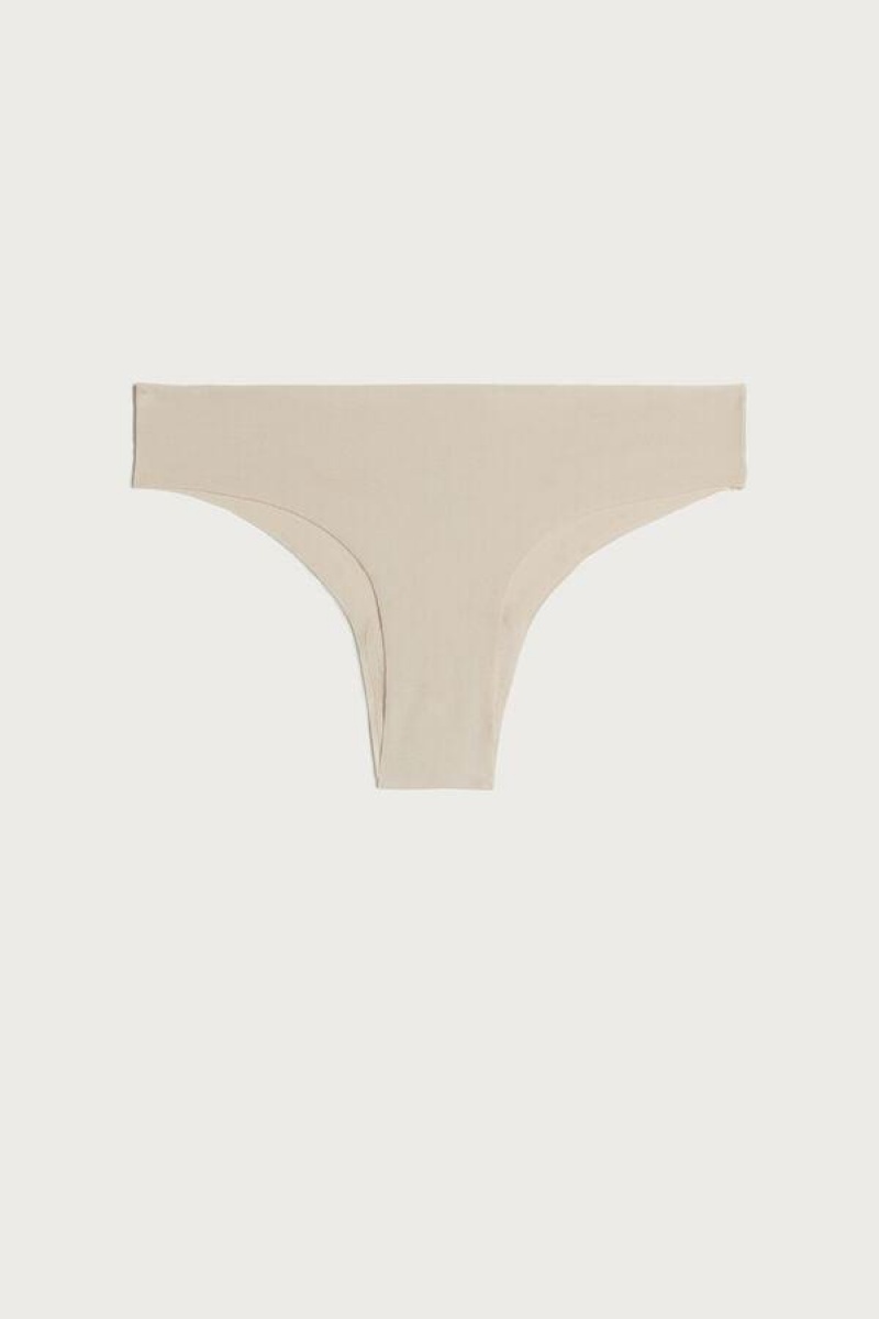 Intimissimi Seamless Supima® Bomulds Brazilian Trusser Dame Lyserød | DK3494EX