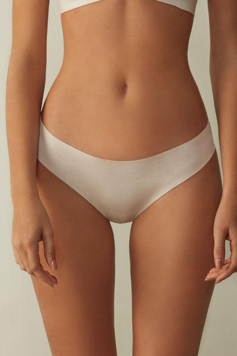 Intimissimi Seamless Supima® Bomulds Brazilian Trusser Dame Lyserød | DK3494EX