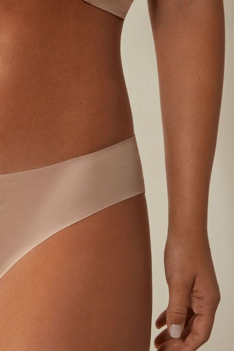 Intimissimi Seamless Supima® Bomulds Trusser Dame Beige | DK3712LH