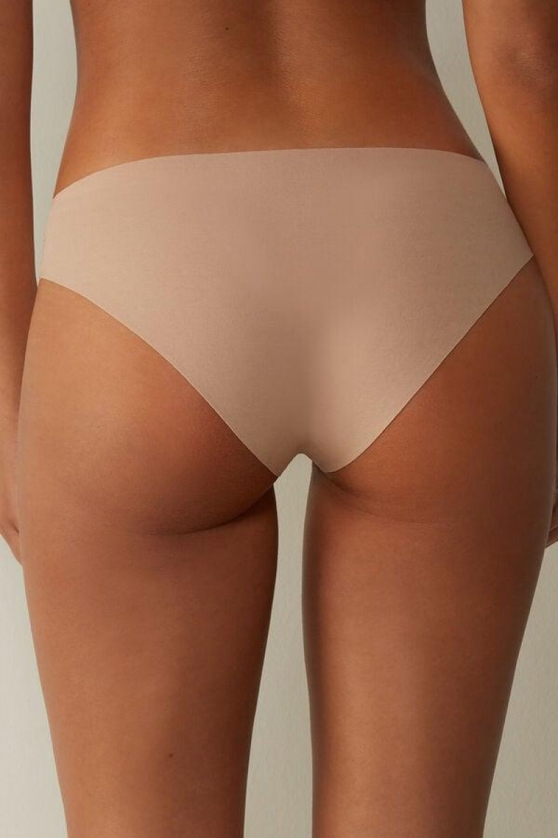 Intimissimi Seamless Supima® Bomulds Trusser Dame Beige | DK3712LH