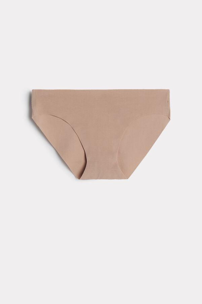 Intimissimi Seamless Supima® Bomulds Trusser Dame Beige | DK3712LH