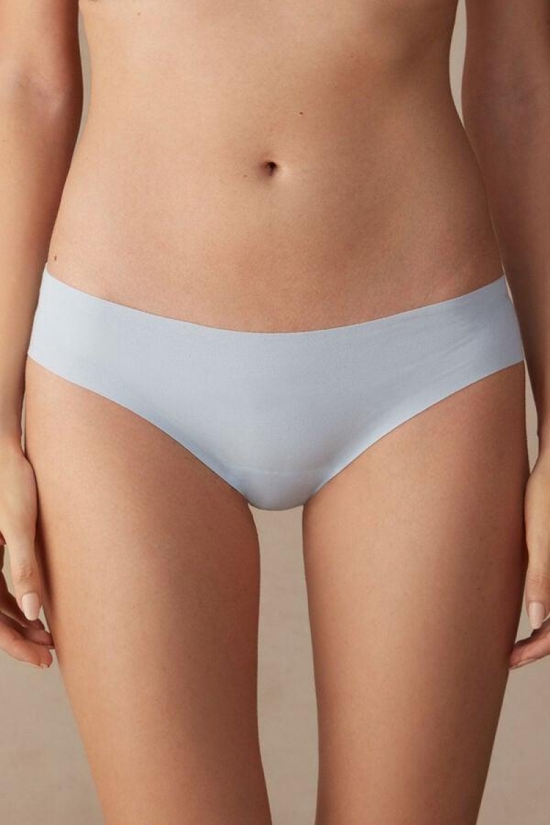 Intimissimi Seamless Supima® Bomulds Trusser Dame Blå | DK3687AP