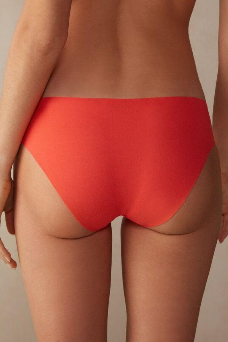 Intimissimi Seamless Supima® Bomulds Trusser Dame Dyb Rød | DK3685DN