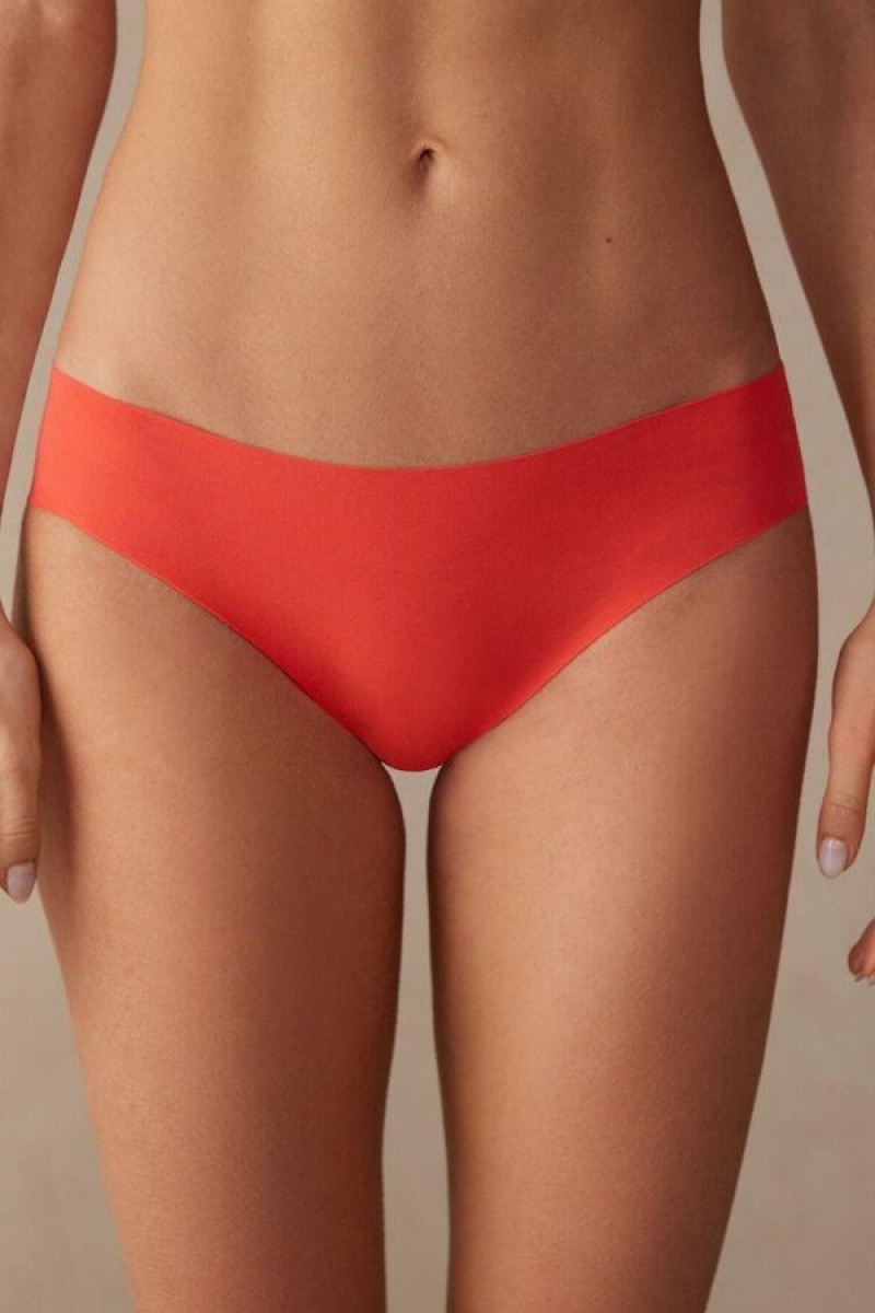 Intimissimi Seamless Supima® Bomulds Trusser Dame Dyb Rød | DK3685DN