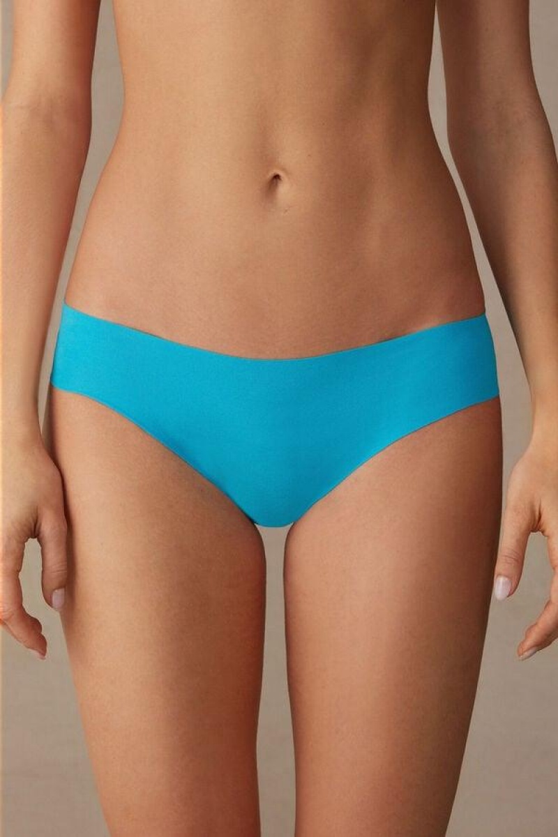 Intimissimi Seamless Supima® Bomulds Trusser Dame Turkis | DK3678WY