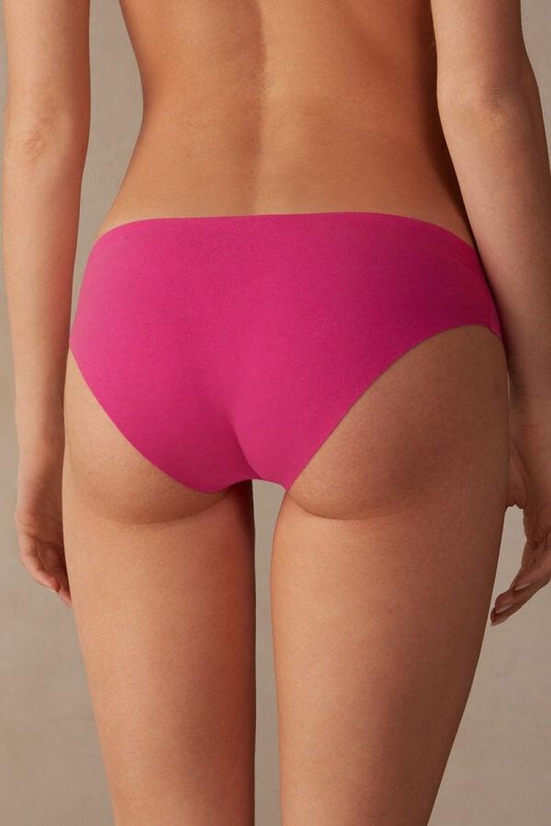 Intimissimi Seamless Supima® Bomulds Trusser Dame Lyserød | DK3676RW