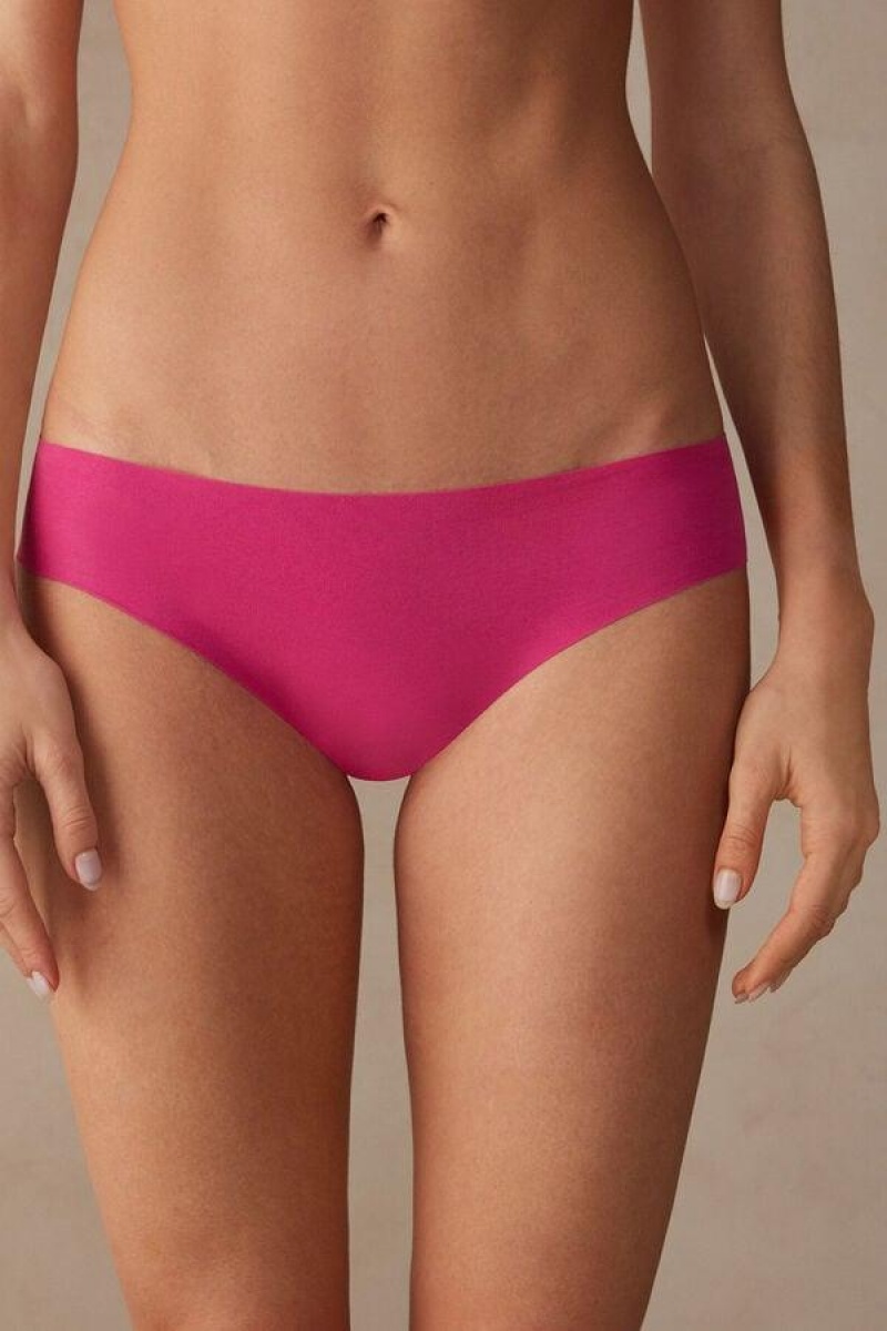 Intimissimi Seamless Supima® Bomulds Trusser Dame Lyserød | DK3676RW